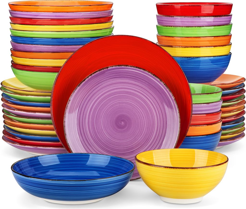 Service de table en faïence, 48 pièces service combiné, set Image du produit 
