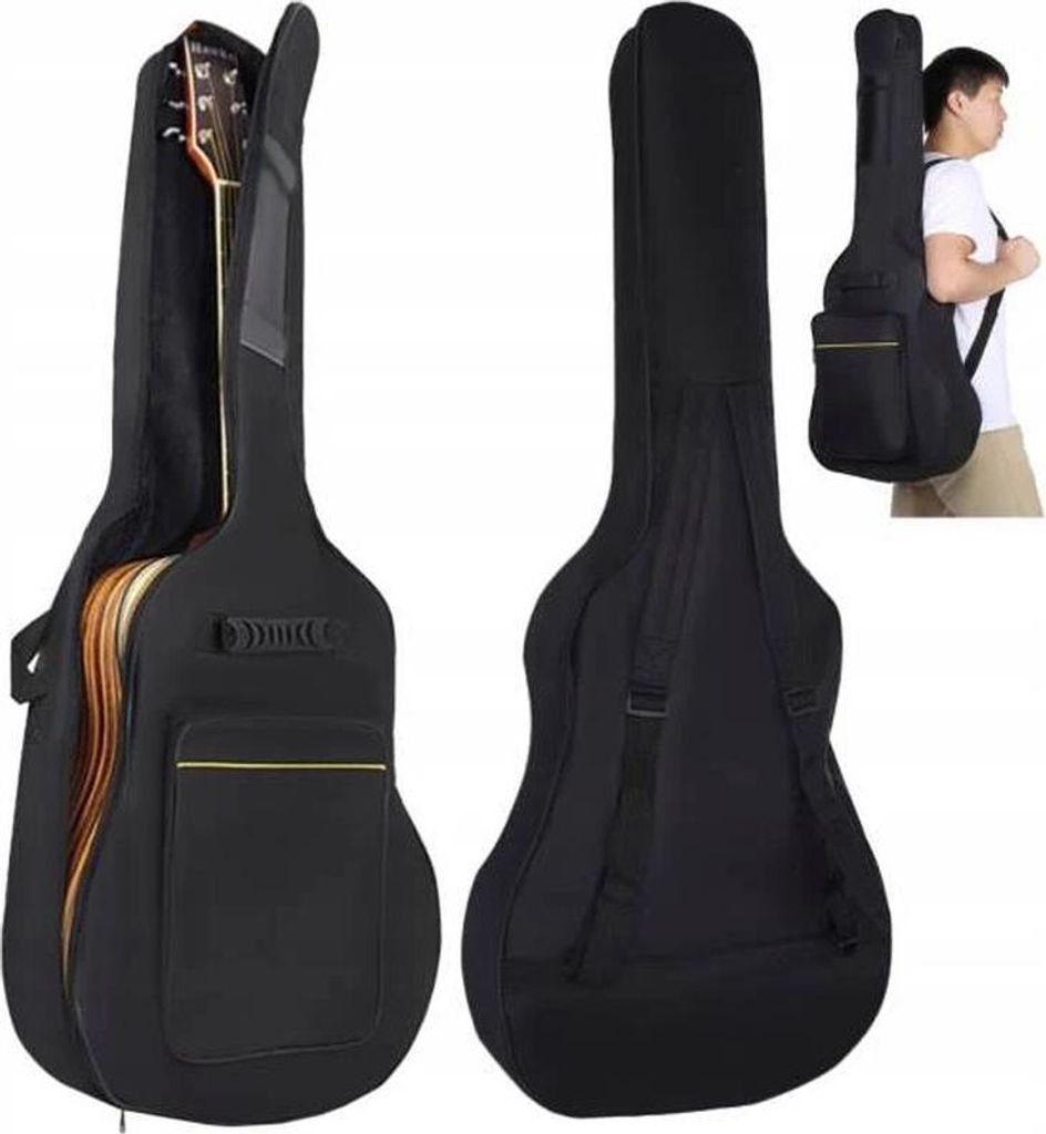 Gitarrentasche gepolstert Konzertgitarre Tasche Schutzhülle Produktbild 