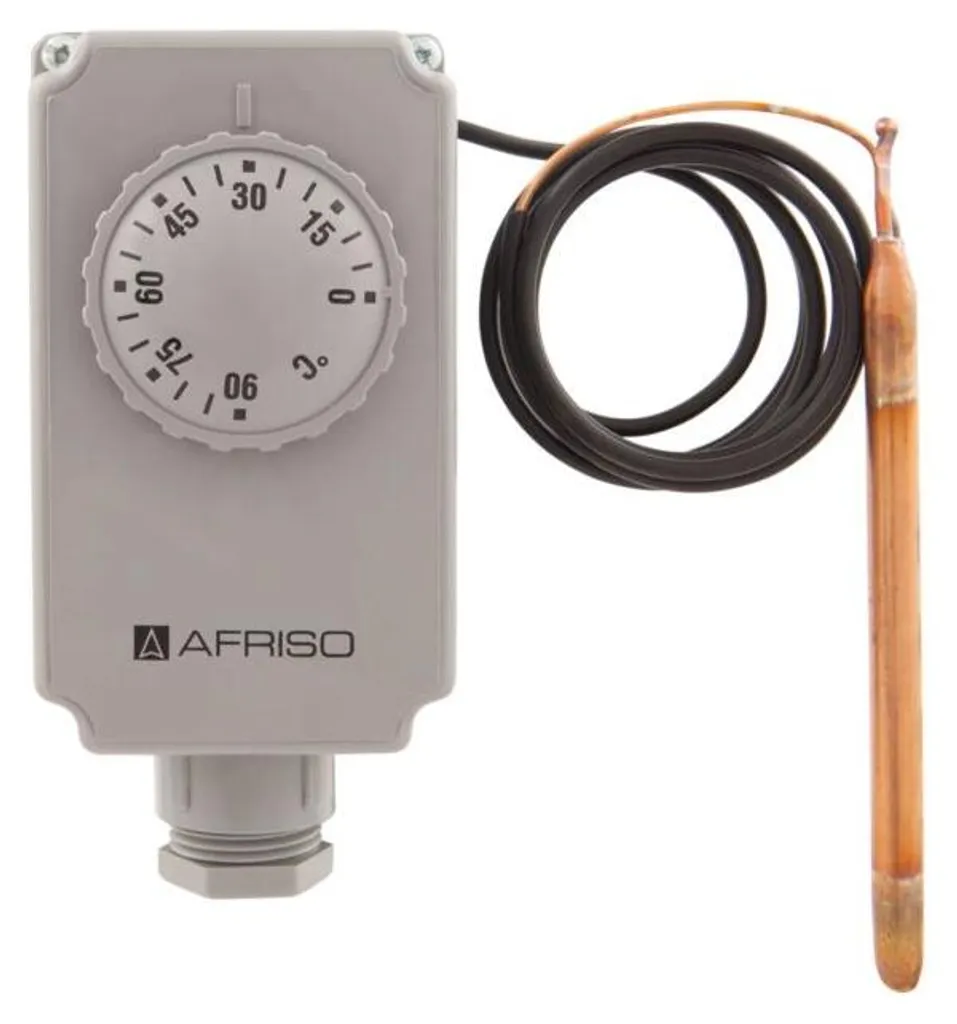 Thermostat Afriso 67421X GTK/7RD avec capillaire 1000mm 0-90°C en saillie