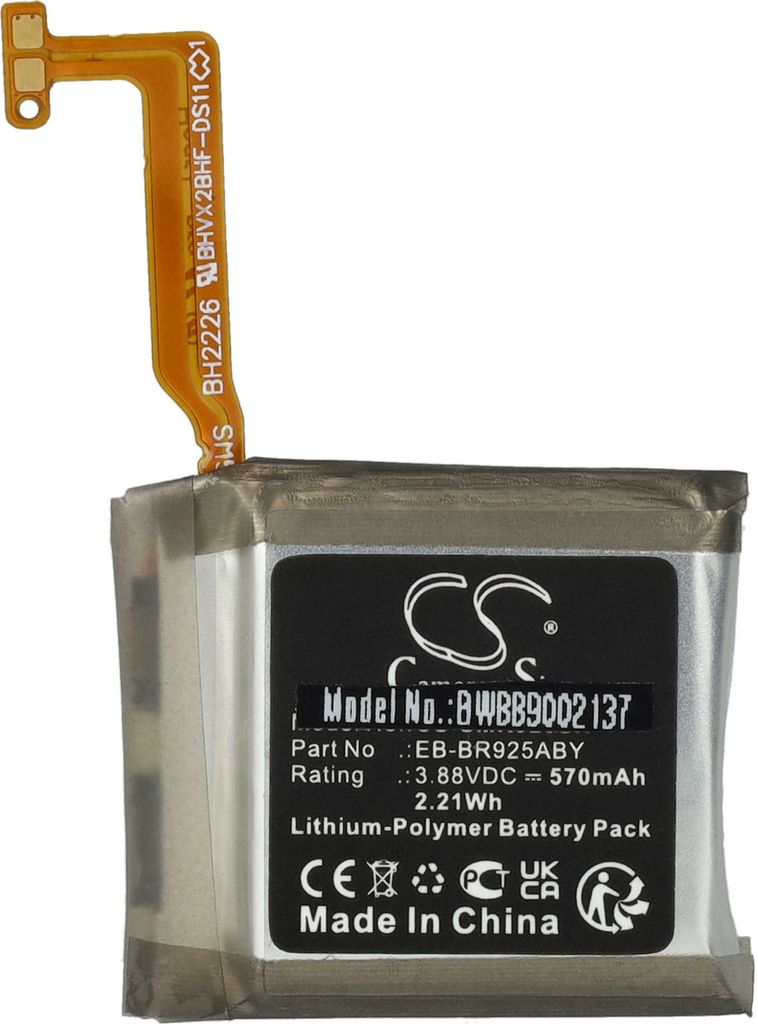 vhbw Akku kompatibel mit Samsung Galaxy Watch 5 Pro, Watch 5 Pro (45mm) Smartwatch Uhr Fitnessarmband (570 mAh, 3,88 V, Li-Polymer)