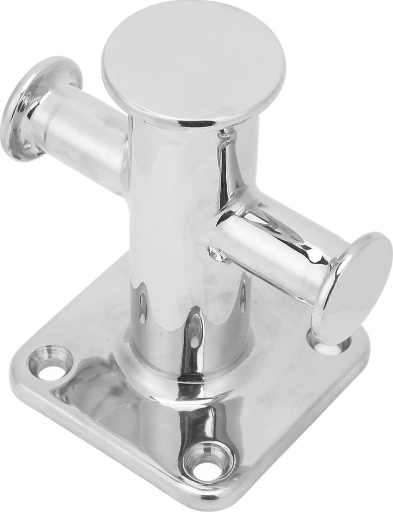 Einzelner Poller mit Kreuzkopf, Edelstahl, Ersatz für Festmacherklampe für Yacht, Schiff, Fischerboot