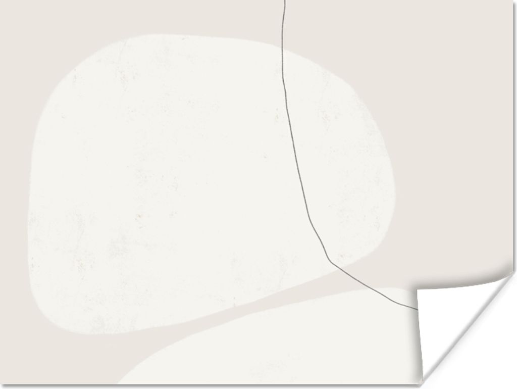 MuchoWow Poster Pastell - Minimalismus - Gestaltung 80x60 cm - Kunst für zu Hause