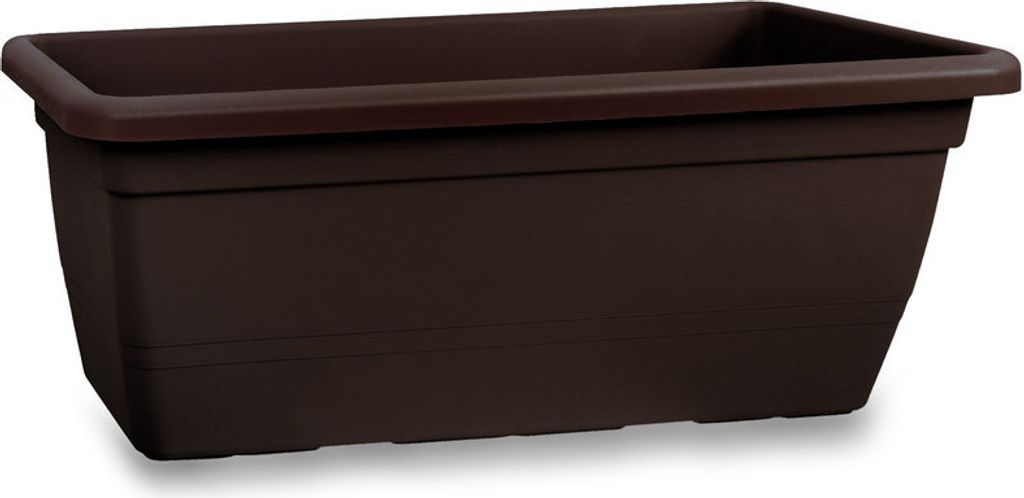 Untersetzer für Blumenkasten ANTHEA, Kunststoff, braun, 60 Produktbild 