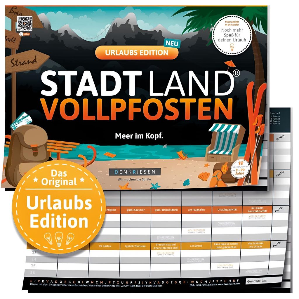 STADT LAND VOLLPFOSTEN® - URLAUBS EDITION - "Moře v hlavě." Obrázek produktu 