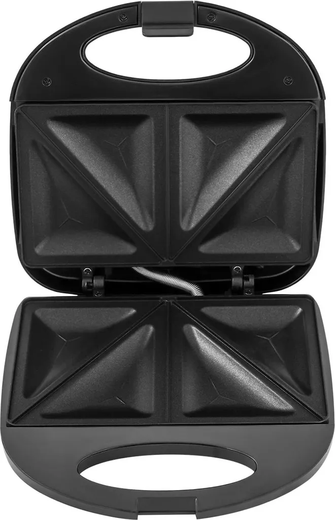 Gaufrier anti-adhérent rapide 900W - Fini les gaufres molles - Noir