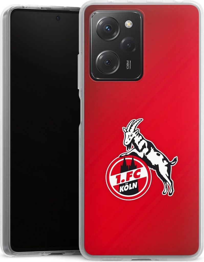 DeinDesign Handyhülle für Xiaomi Poco X5 Pro Silikon Hülle Case Smartphone Schutzhülle 1. FC Köln EffZeh Offizielles Lizenzprodukt