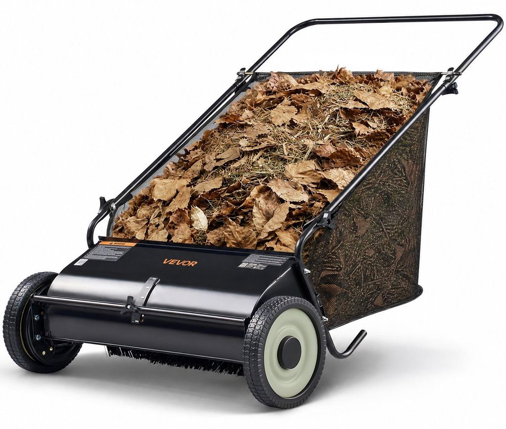 VEVOR Zamiatarka do trawników 66cm Zamiatarka ręczna 198L Zdjęcie produktu 