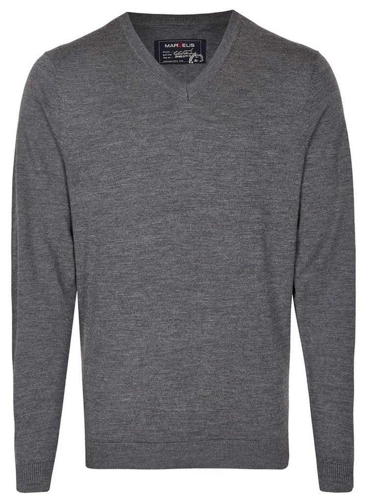 Marvelis - Pullover - V Ausschnitt - Herren, (632025), Größe:XL, Farbe:anthrazit (67)
