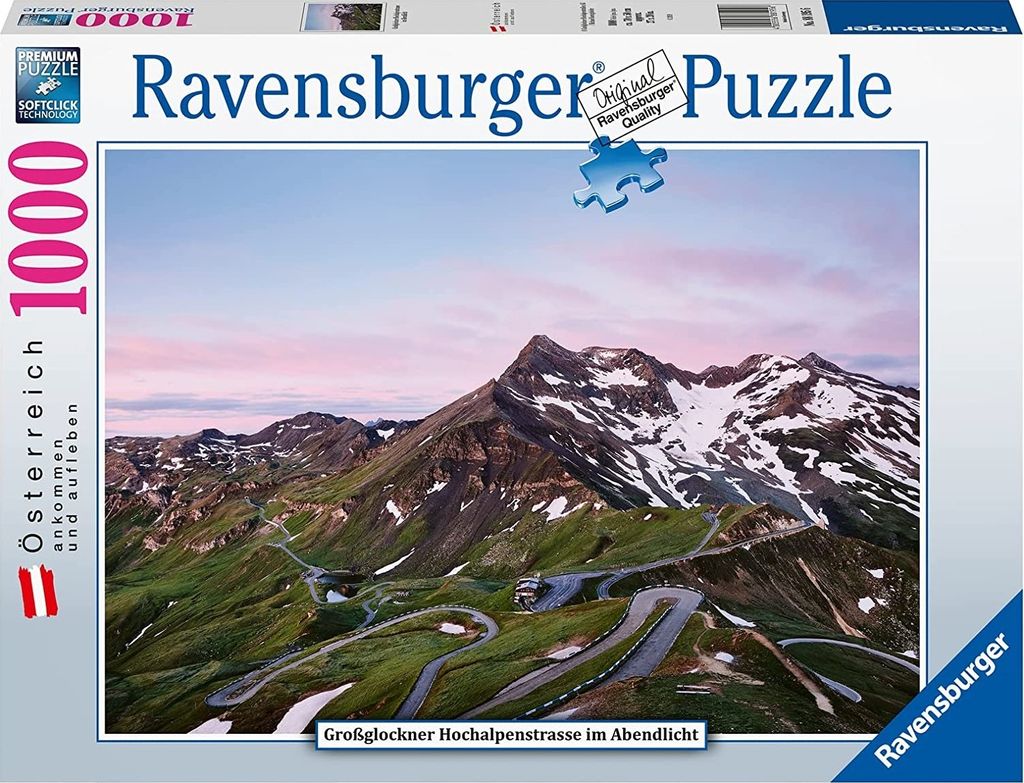 Ravensburger Puzzle 88195 - Großglockner Hochalpenstraße - 1000 Teile Puzzle für Erwachsene und Kinder ab 14 Jahren