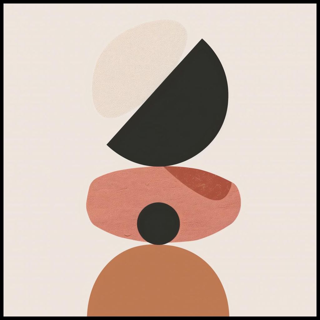 Plakat 90x90cm Ausgewogene Zusammensetzung