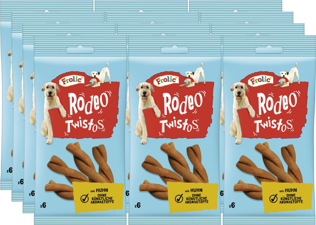 FROLIC RODEO TWISTOS Beutel Huhn 12 x 6 Stück