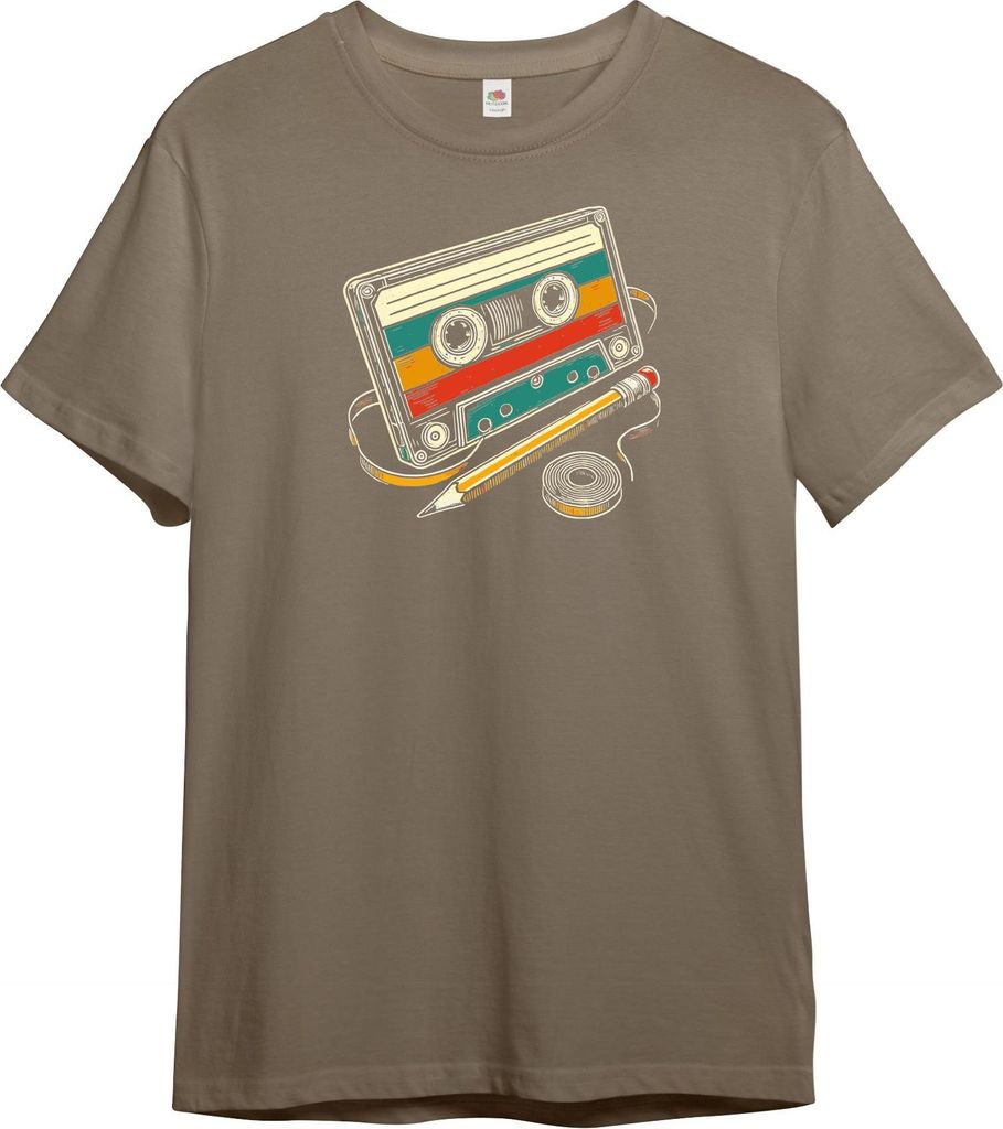 PAULGOS Herren T-Shirt "Retro Kassette"