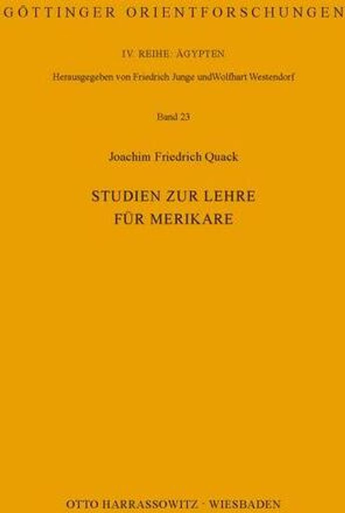 Studien zur Lehre für Merikare
