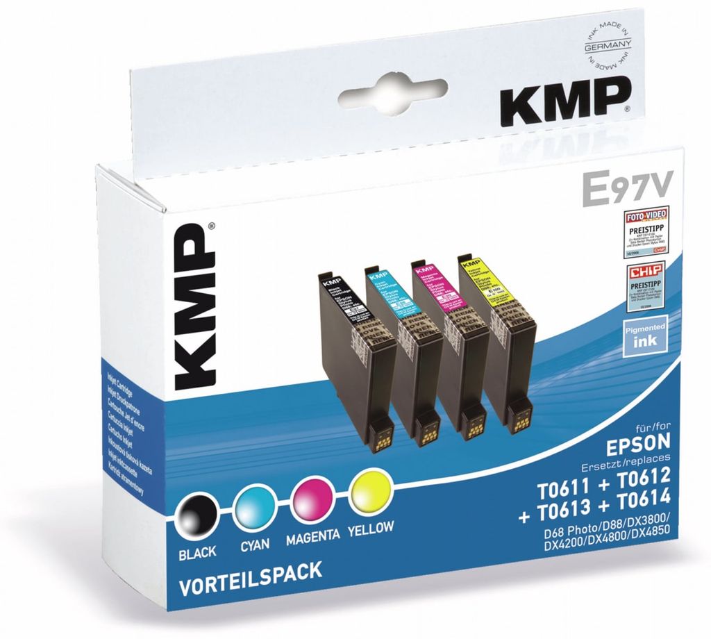 KMP Tintenpatronen-Set kompatibel für Epson T0615