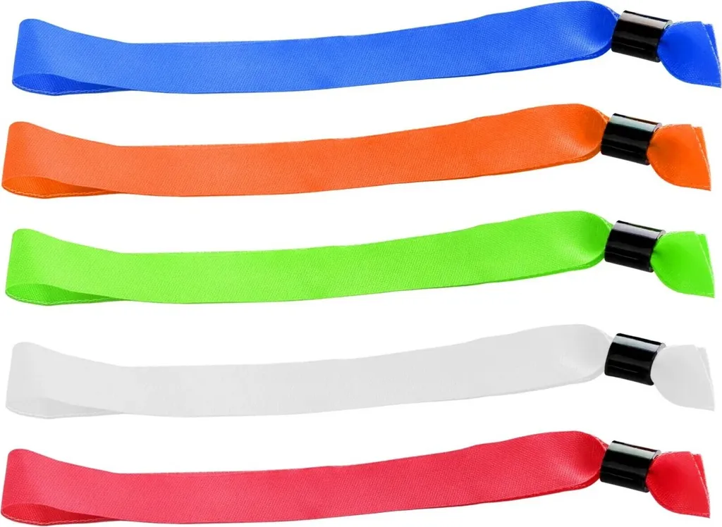 CombiCraft Braccialetti Tessuto Eventi - Mix 5 Colori 100 Pezzi Professionali