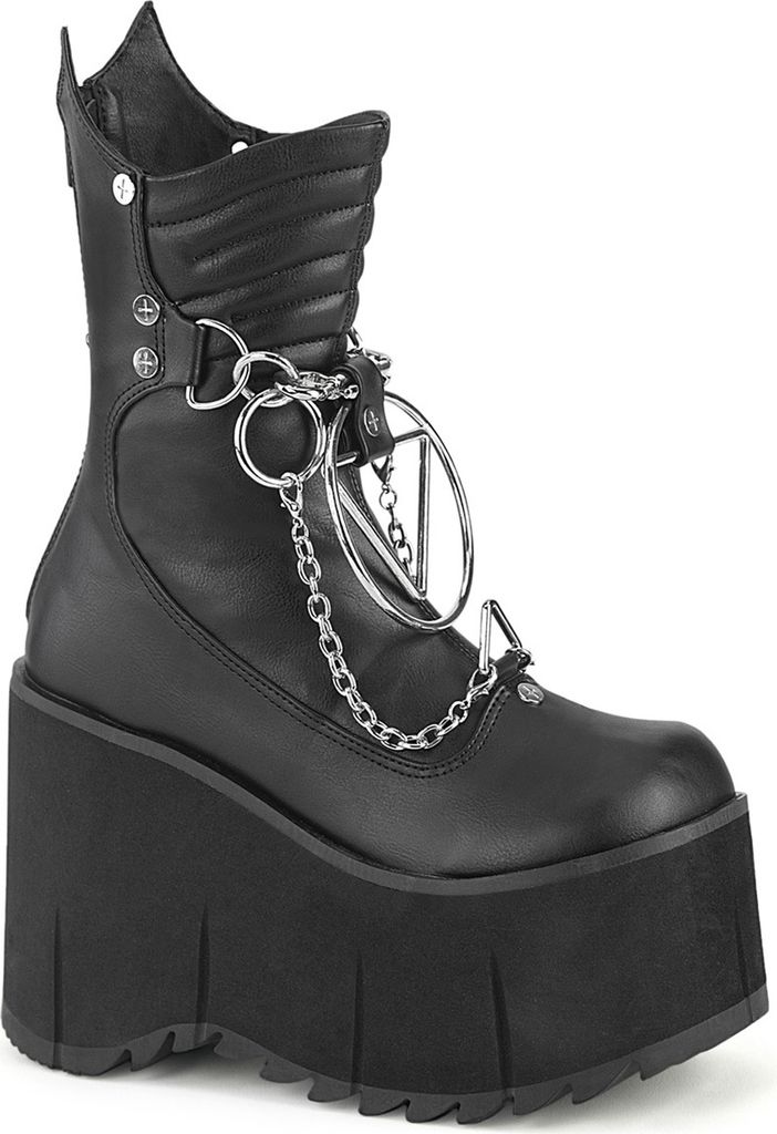 KERA-130 Damen Boots von DemoniaCult, Schwarz , EU 42, US 12