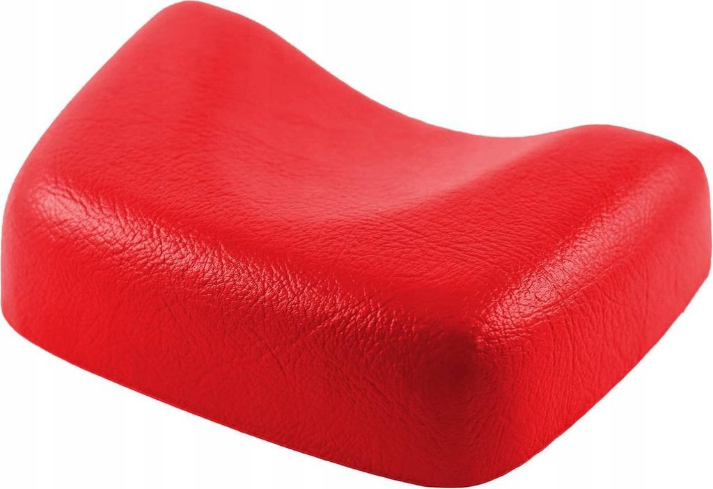 Kopfstütze aus PUR-Schaum Rot – Ergonomisches Nackenkissen für Solarium, Liege & Sonnenbank