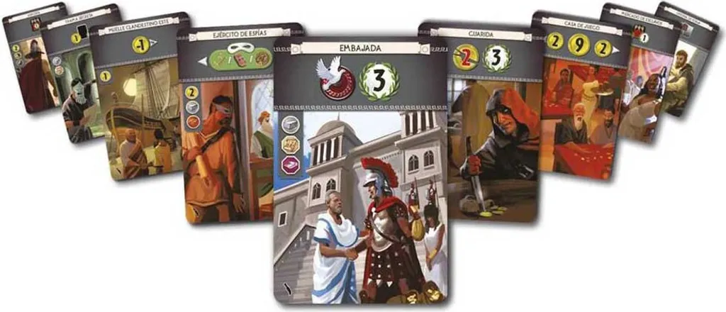 7 Wonders Jeu de stratégie Asmodee pour 3 à 7 joueurs dès 10 ans