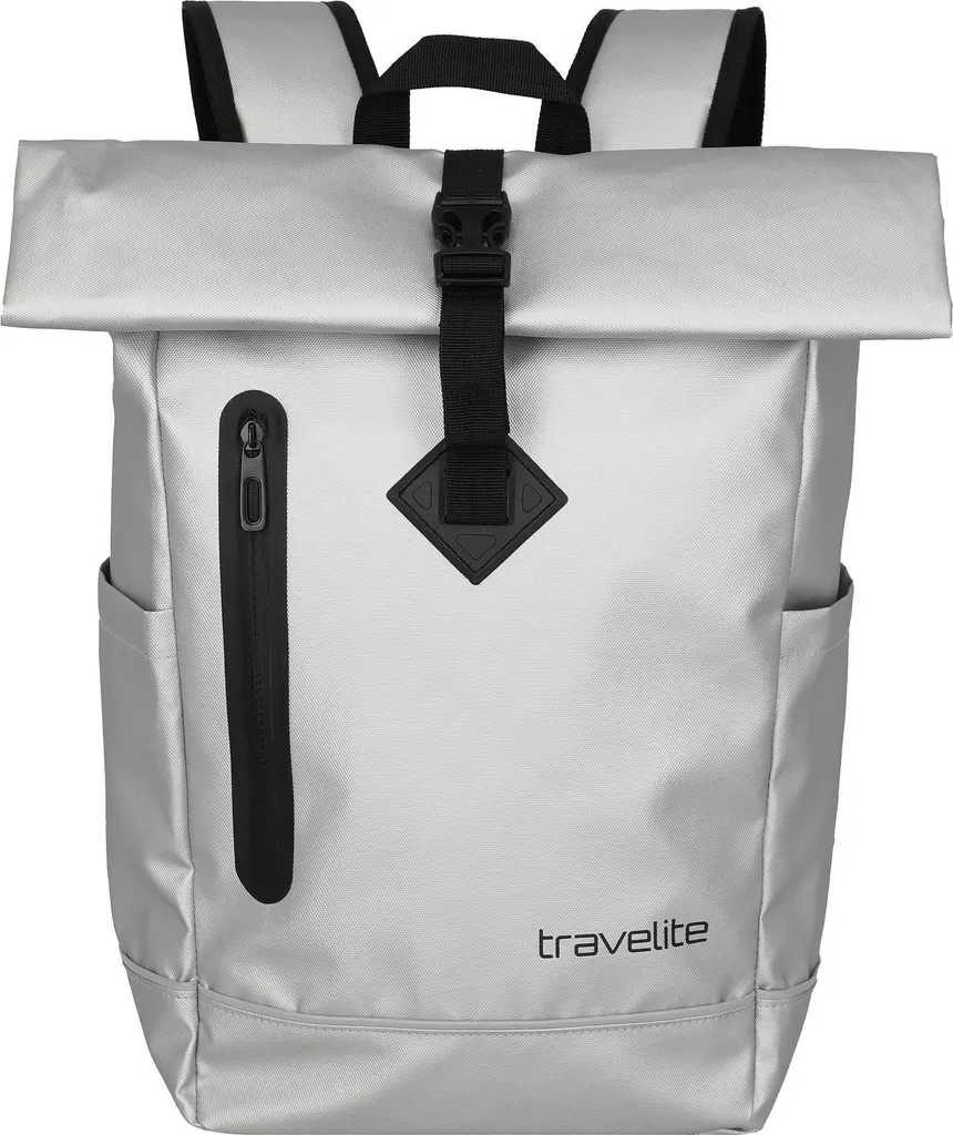 Sac à dos Basics Roll-Up Plane travelite 19L argenté imperméable
