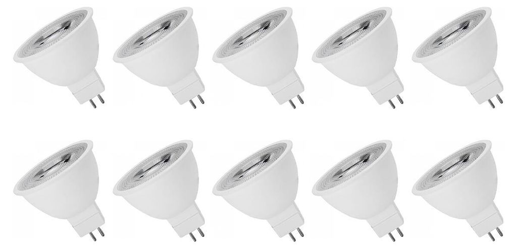 Spectrum GU5.3 LED Spot Lampe 6W 450lm 4000K Neutralweiß 12V 10 Stück