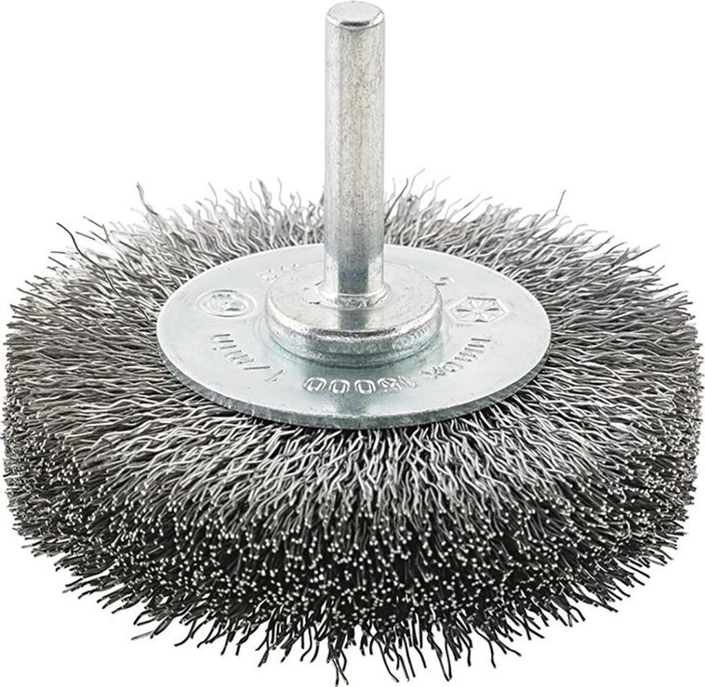 FORMAT Rundbürste Stahldraht gewellt 6mm 80mm, Bürstendurchmesser:50 mm, Drahtstärke:0,2 mm, Bürsten-Ø:50 mm