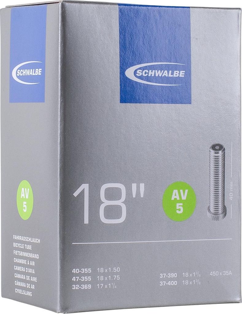 Schwalbe AV5, Schrader-Ventil, 17"/18", 32 - 47 mm, 4 cm, Produktbild 