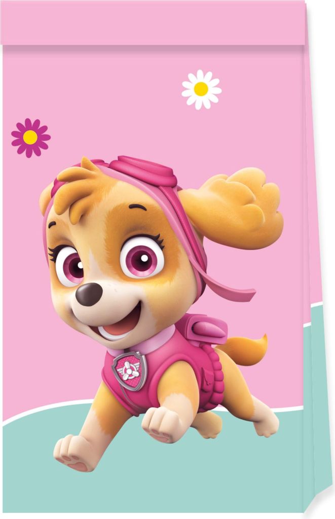 Pochette cadeau en papier Paw Patrol Skye 4pcs Image du produit 