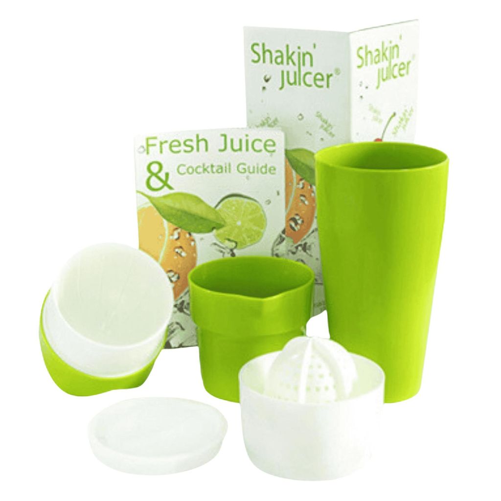 Shakin Juicer - manuelle Saftpresse & Entsafter - für diverses Obst & Gemüse - robuster BPA-freier Kunststoff - spülmaschinenfest - Germany
