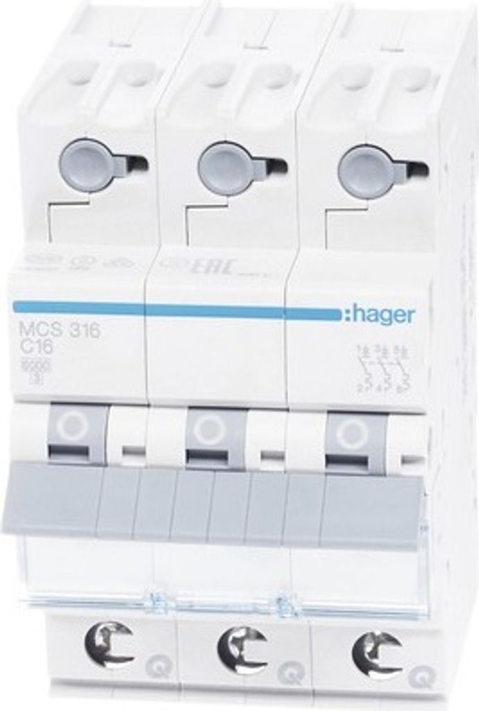 Hager MCS 316 Leitungsschutzschalter Produktbild 