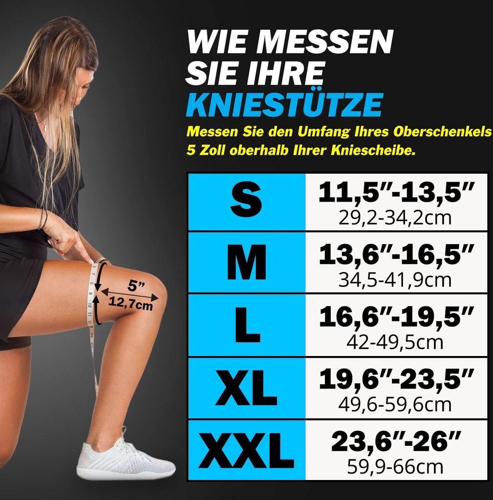 POWERLIX Kniebandage für Damen/Männer, Kompression Produktbild