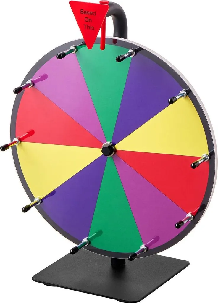 Roue de Fortune Stable et Facile à Monter avec Tableau Effaçable - 9