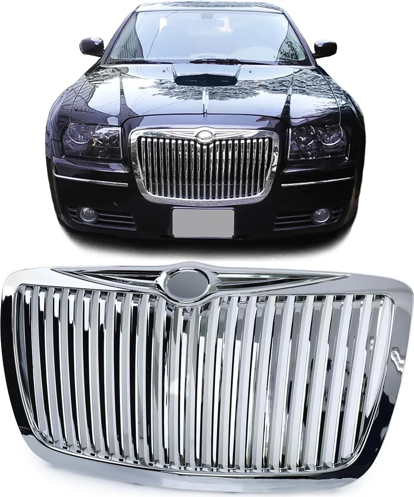Grille Calandre Sport Chrysler 300C en Nid d'Abeille Chrome Look RR T1