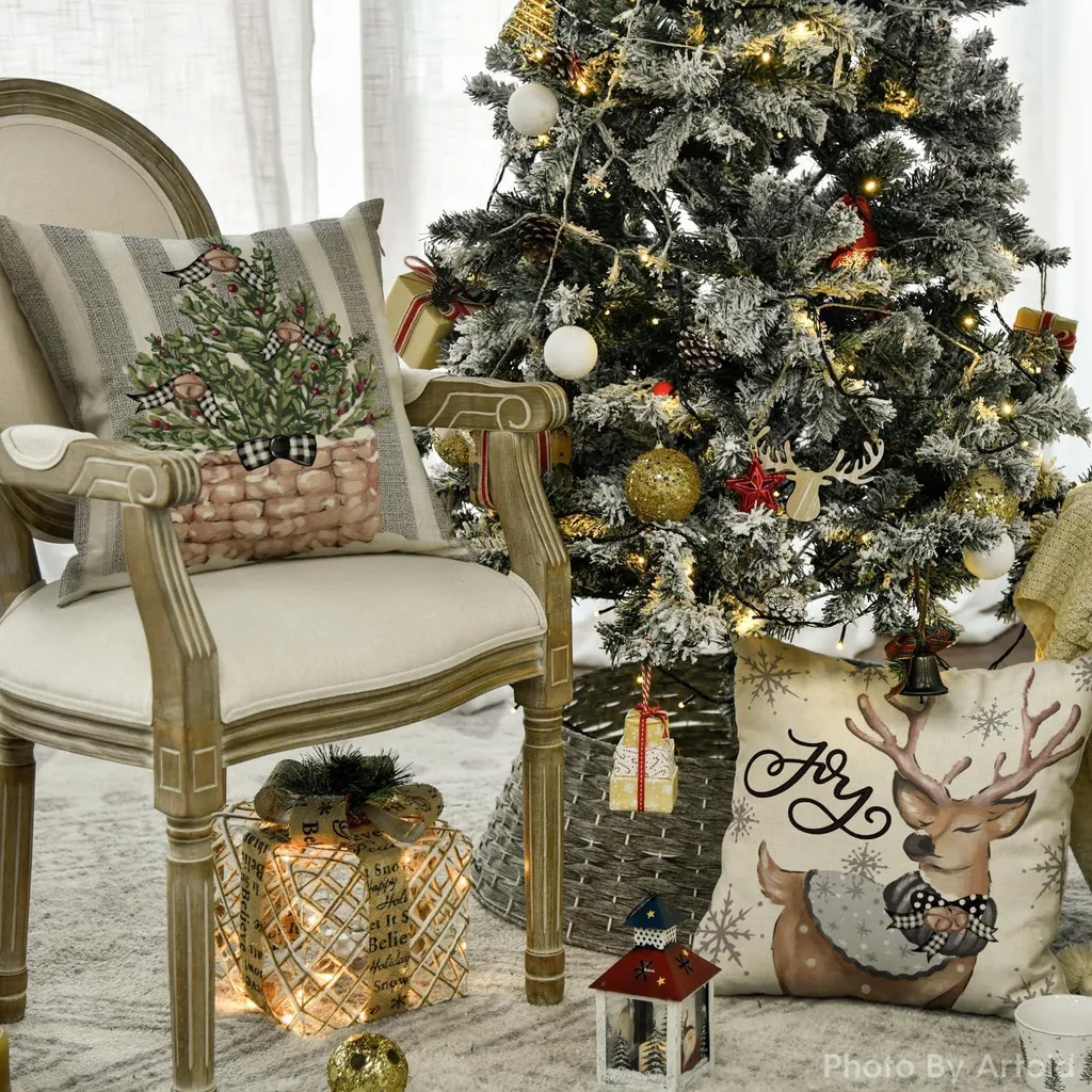 HOWAF 14Pcsi Miniature Decorazioni Natalizie Statuetta in Resina, Mini Natale Regalo Babbo Natale, Pupazzo di Neve Natalizi Oggettini Paesaggio Decorazione di Casa Bambole Fai da Te da Giardino