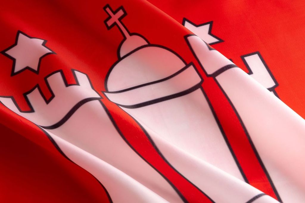 Perle Flag PHENO FLAGS Hamburg Flagge 90 x 150 cm Perle | Kaufland.de