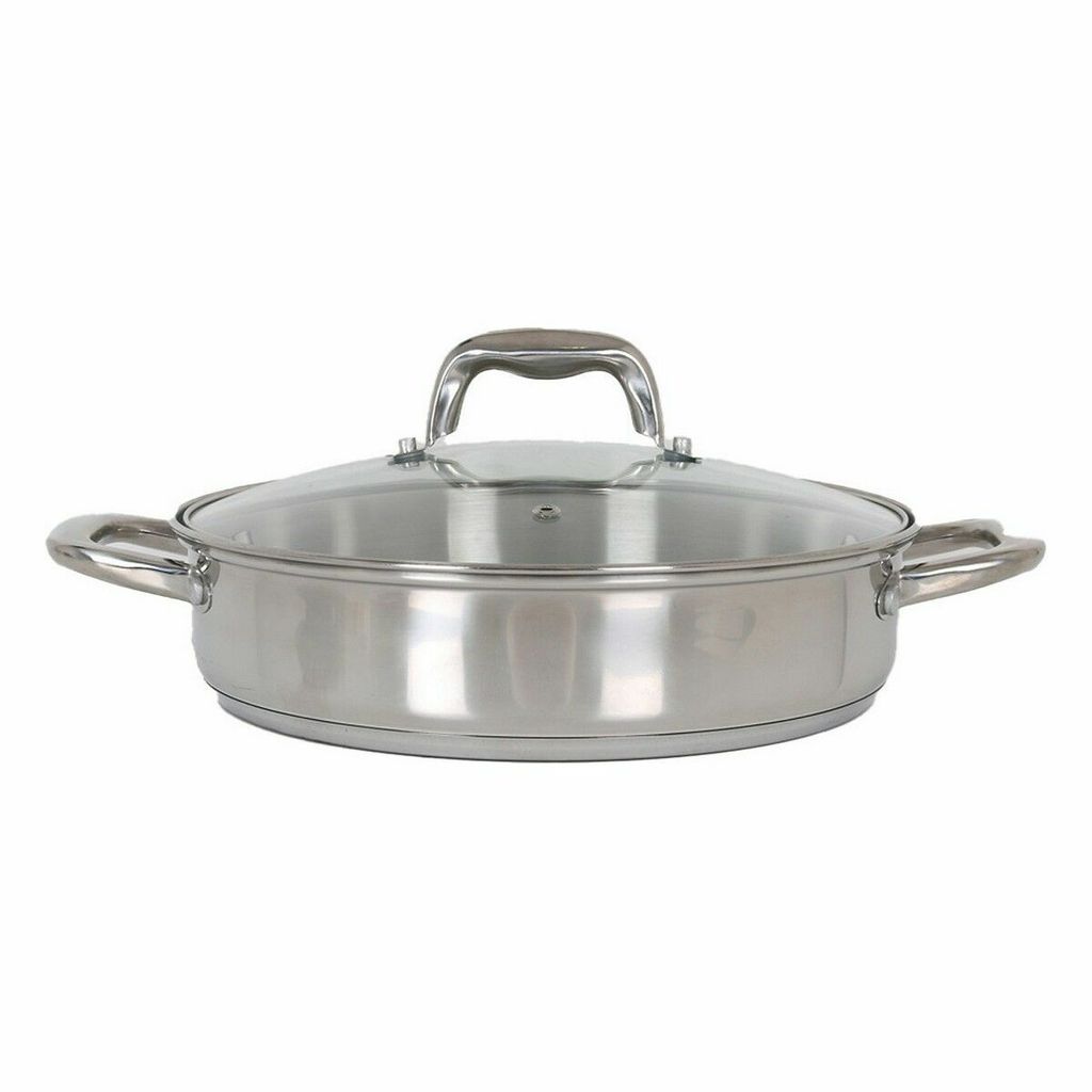 Kasserolle mit Glasabdeckung Quttin 3,1 L ø 26 x 6,5 cm