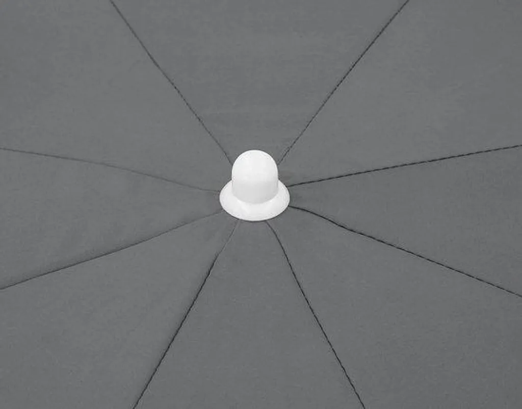 Parasol de plage rectangulaire 180x120 cm anthracite en acier robuste