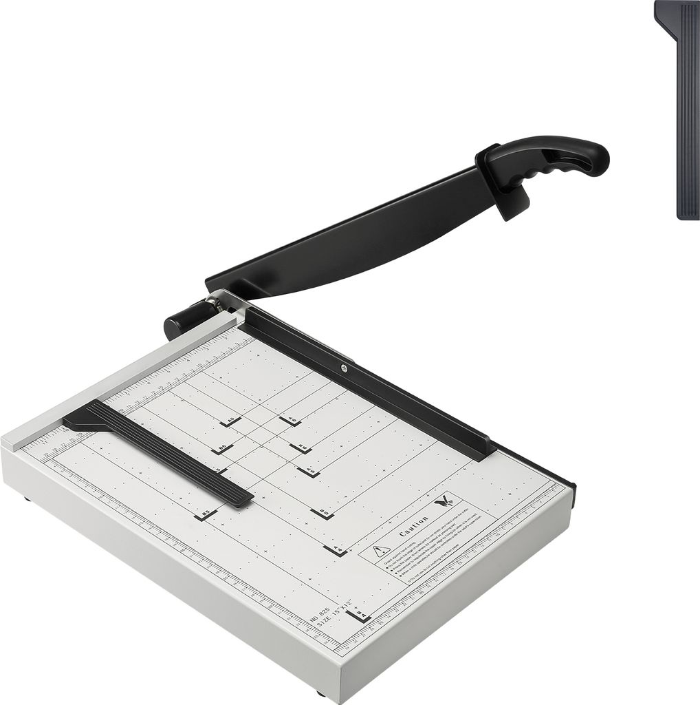 SucceBuy Papierschneider, Guillotine-Schneidemaschine, 15 Zoll Schnittlänge, 16 Blatt Kapazität, robuster Guillotine-Papierschneider mit Schutzsc...