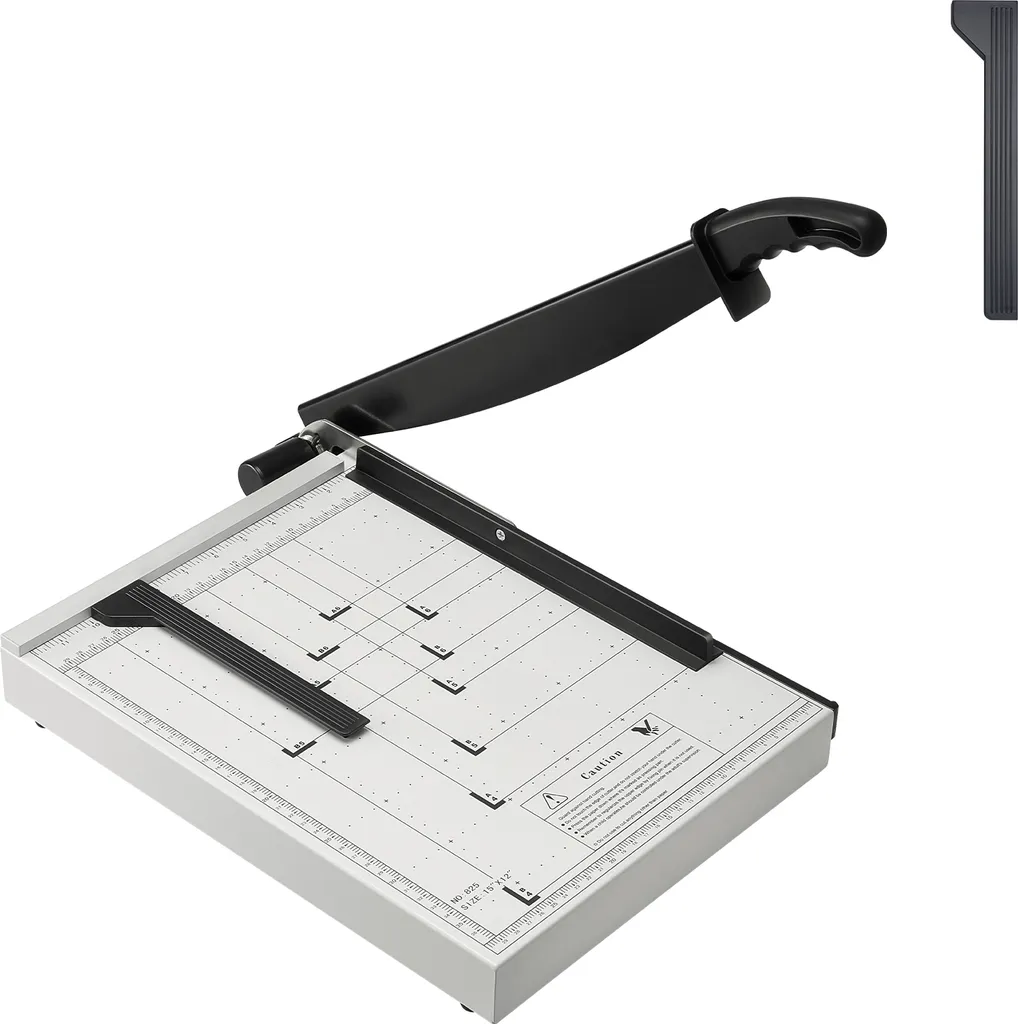 Massicot Guillotine de Bureau Capacité 16 Feuilles de 15 Pouces