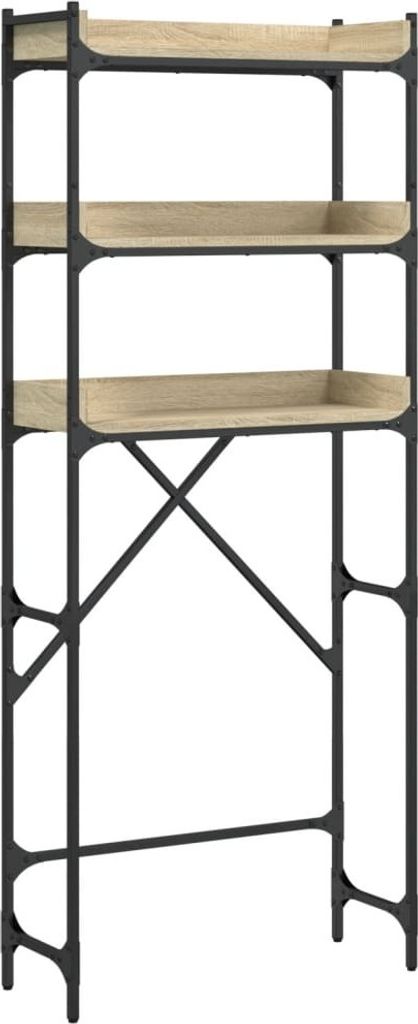 Waschmaschinenregal Sonoma-Eiche 67x25x163 cm Holzwerkstoff