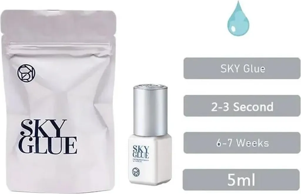 Colle pour cils séchage rapide blanche 5ml tenue extra forte