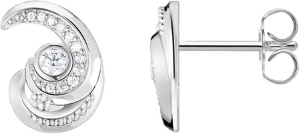 THOMAS SABO Ohrstecker "Welle" Silber mit Zirkonia H2226-051