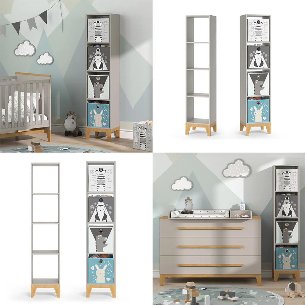 Bibliothèque pour enfant Malia Vitalispa en bois et cachemire 160cm - 8