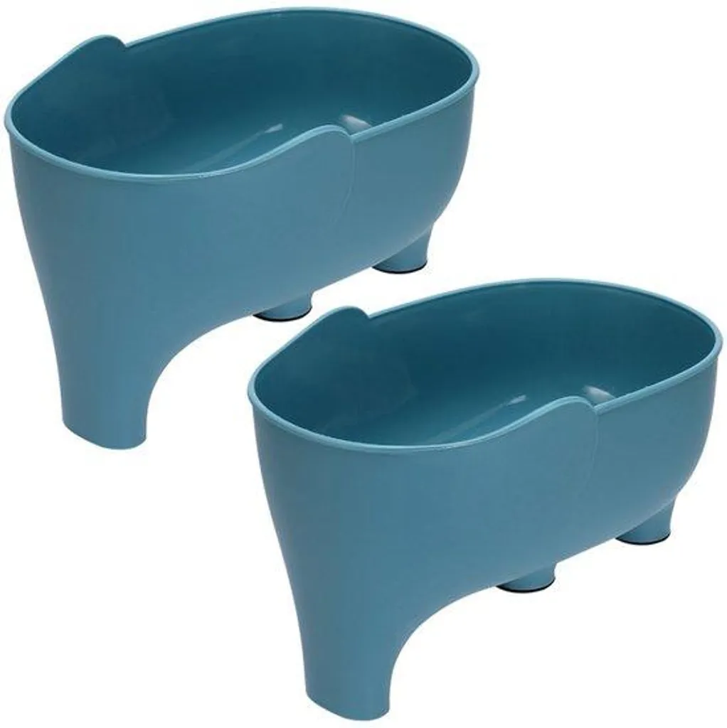Filtre de vidange à deux couches éléphant bleu pour évier de cuisine