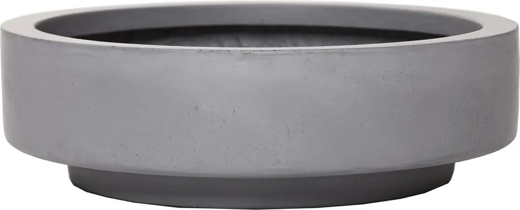 Coupe décorative VIVANNO ESCADA LOW en fibre de verre gris béton mat