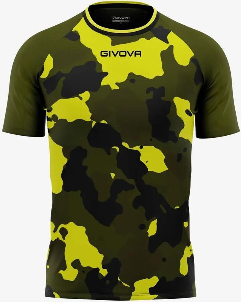 Herren-T-Shirt Givova Army Military-Gelb Grün