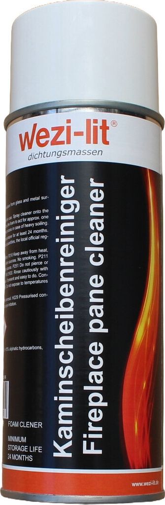 wezi-lit Kaminscheibenreiniger Glasreiniger Reinigungsschaum Kaminglas 400ml