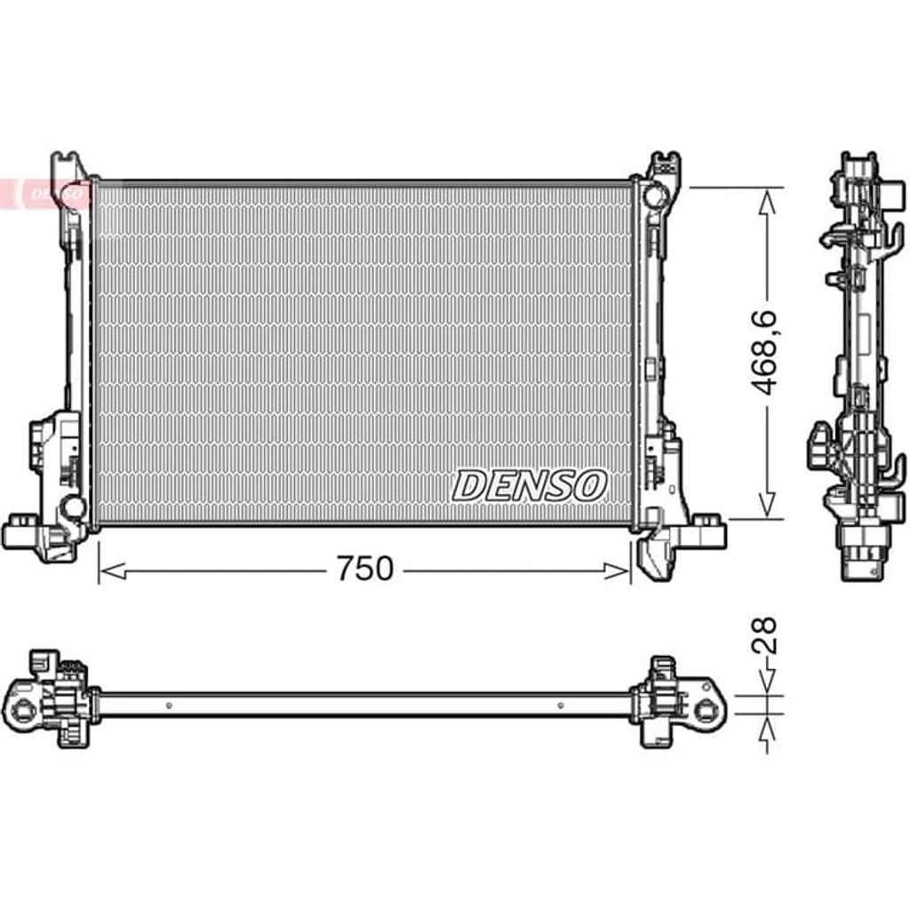 DENSO Kühler, Motorkühlung DRM09174