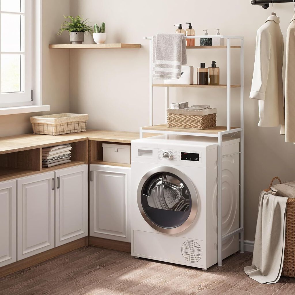 EUGAD WC Regal über Waschmaschine Toilette, 3 Ablagen, Produktbild 1
