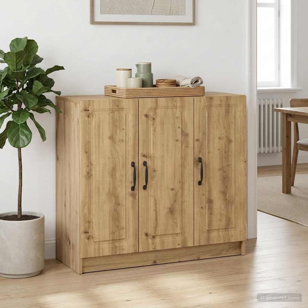Maison Exclusive - Sideboard Artisan-Eiche 89 x 34,5 x 77 cm Holzwerkstoff