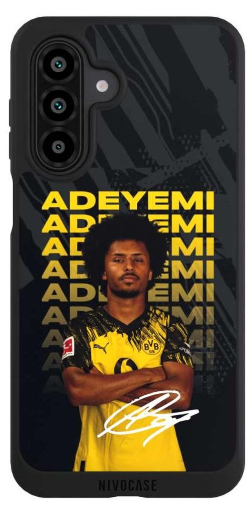 NIVOCASE Handyhülle für Samsung Galaxy A17 5G Hülle NIVOpure Case Schwarz BVB Borussia Dortmund Karim Adeyemi
